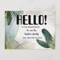 Hello, Editable We're New to the Neighborhood