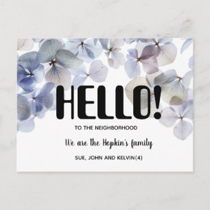 Hello, Editable We're New to the Neighborhood Postcard