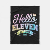 Hello Eleven Est 2014 Coquette Bow 11th Birthday G