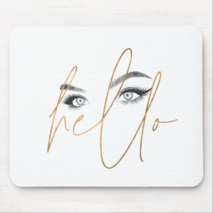 hello eyes mouse pad