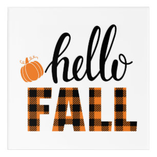 Hello Fall Acrylic Print