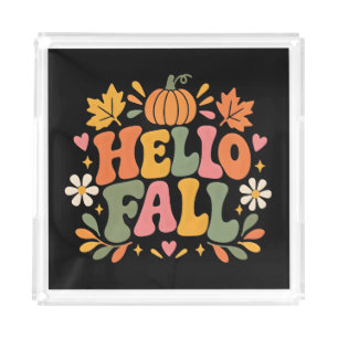 Hello Fall Acrylic Tray