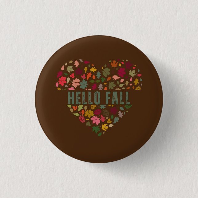 Hello Fall Art Button (Front)