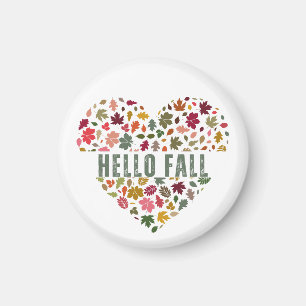 Hello Fall Art Magnet