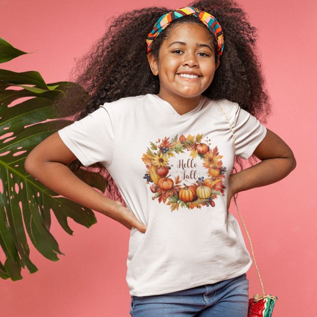 Hello Fall, Autumn Fall Vibes T-Shirt (Creator Uploaded)