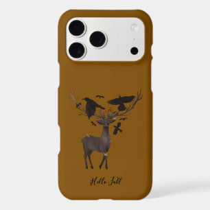 Hello fall Autumn iPhone case dark moody