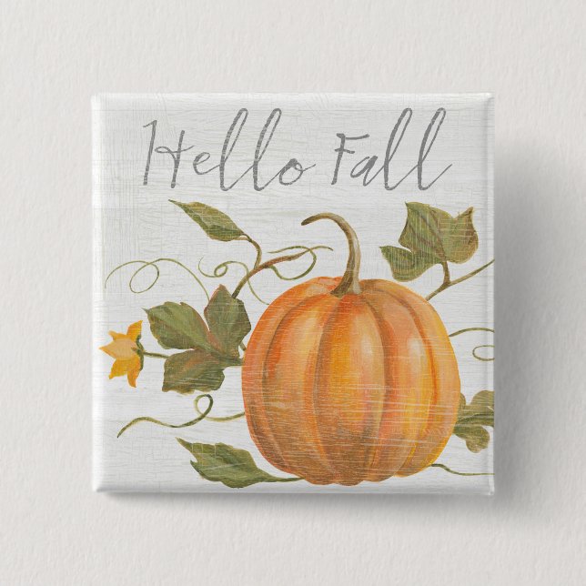 Hello Fall Button (Front)