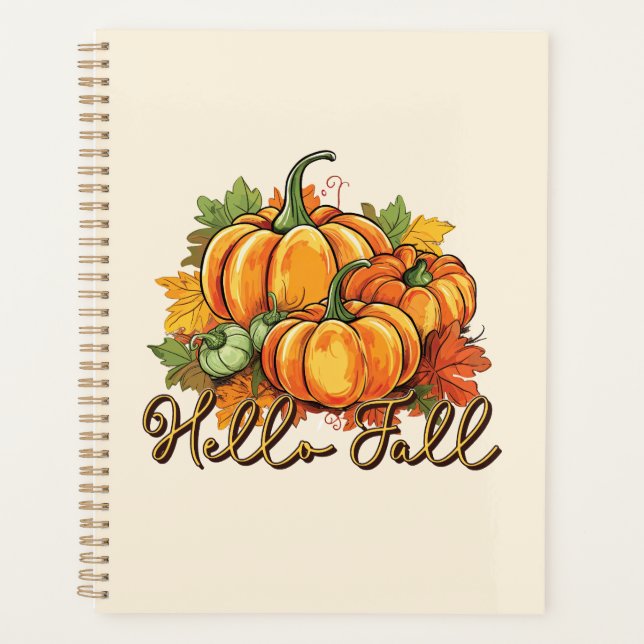 Hello Fall – Cozy Pumpkin Patch Planner (Front)