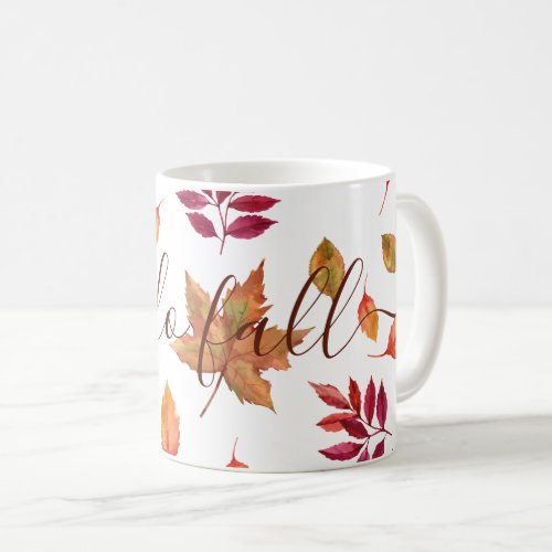 Hello Fall foliage Coffee Mug