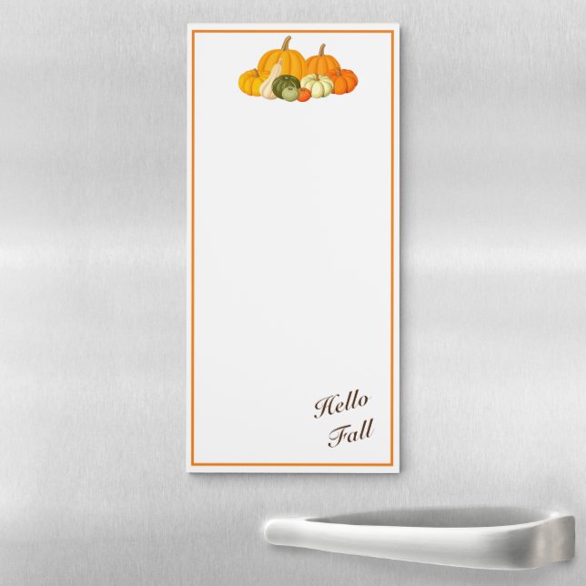 Hello Fall Fridge Note Pad (In Situ)