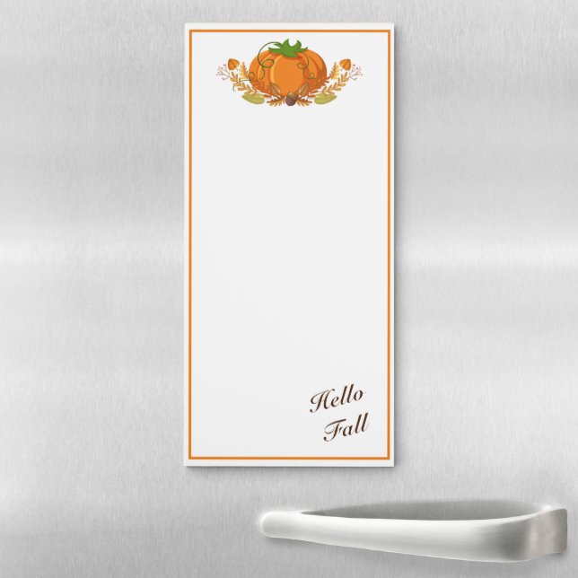 Hello Fall Fridge Note Pad (In Situ)