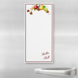 Hello Fall Fridge Note Pad