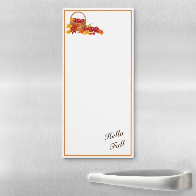 Hello Fall Fridge Note Pad (In Situ)