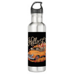 Hello Fall Funny Sloth Halloween pumkin Classic T- Stainless Steel Water Bottle