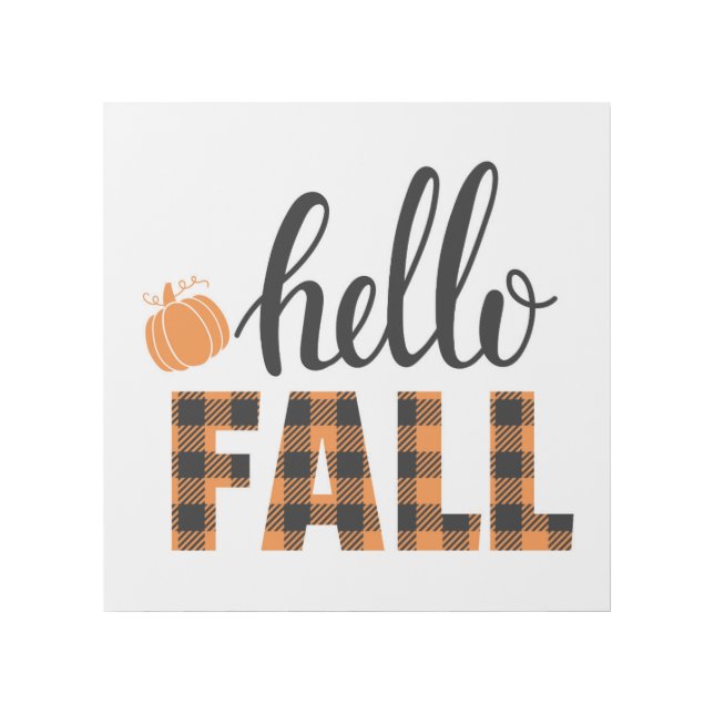Hello Fall Gallery Wrap (Front)