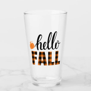 Hello Fall Glass