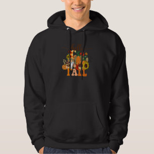 Hello Fall Gnomes Pumpkin Leopard Autumn For Men Hoodie
