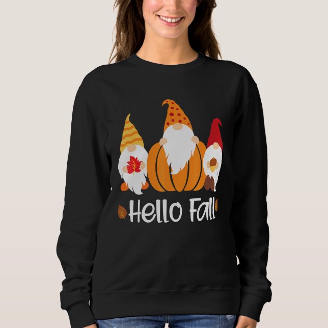 Hello Fall Gnomes Sweatshirt (Front)