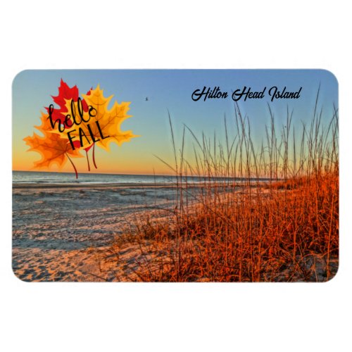 Hello Fall Hilton Head Island Beach South Carolina Magnet