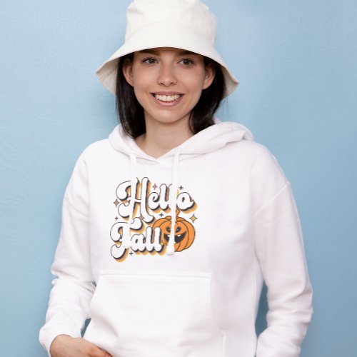 Hello Fall Hoodie Fall Vibes Autumn Thanksgiving Hoodie