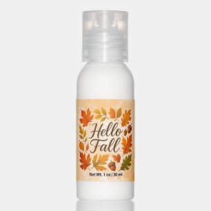 Hello Fall leaves and acorns Hand Lotion