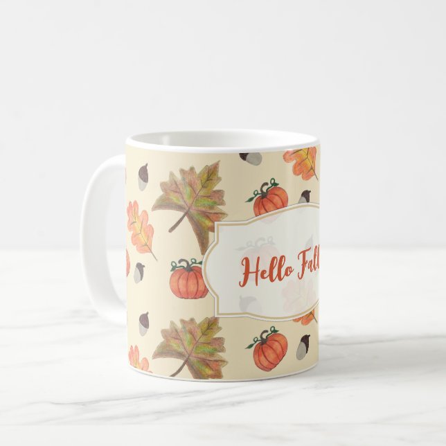 Hello Fall Mug (Front Left)