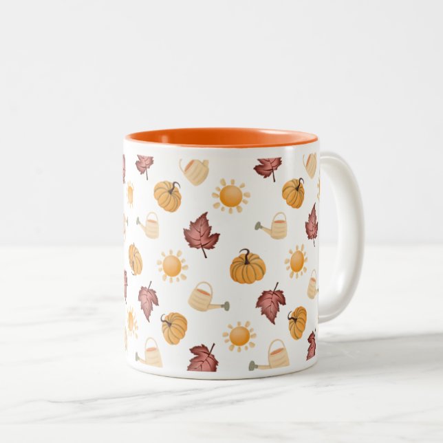 “Hello Fall” Mug | Cozy Autumn Aesthetic | Seasona (Front Right)