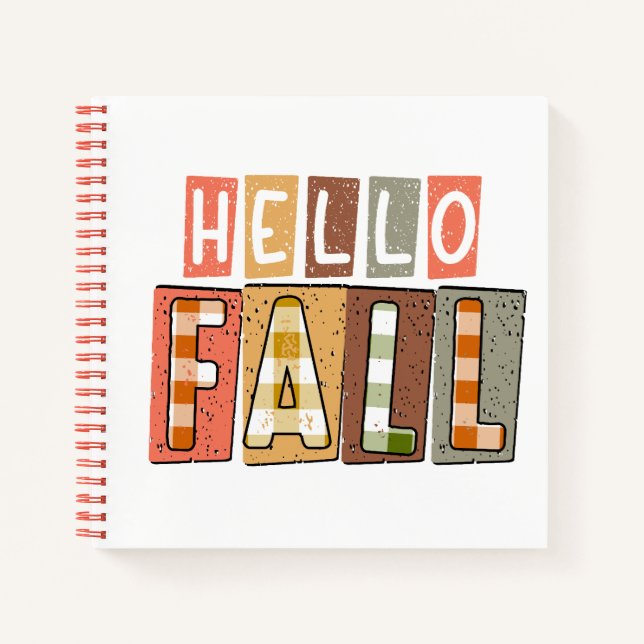 Hello Fall Notebook Design (Front)