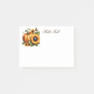 Hello Fall Post it Notes