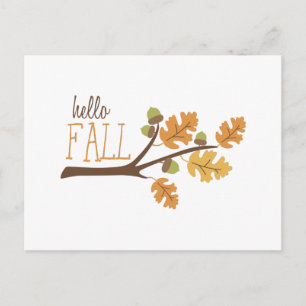 Hello Fall Postcard