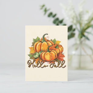 Hello Fall Postcard