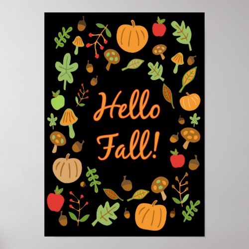 Hello Fall Poster