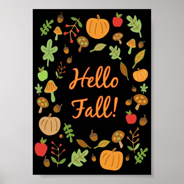Hello Fall! Poster (Front)
