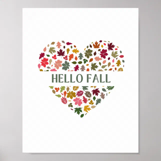 Hello Fall Poster | Zazzle