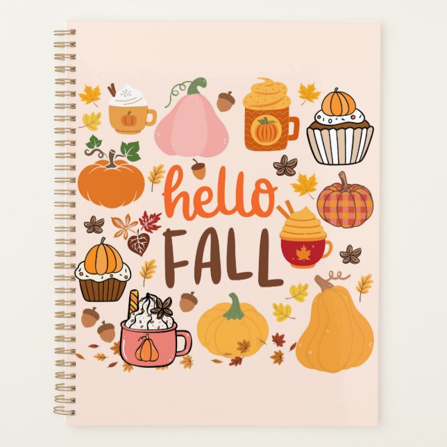 Hello Fall Pumpkins Planner (Front)