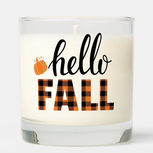 Hello Fall Scented Candle (Front)