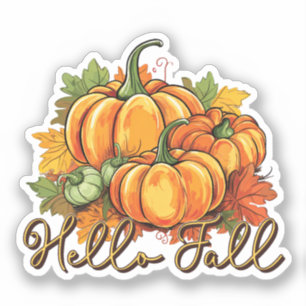 Hello Fall Sticker