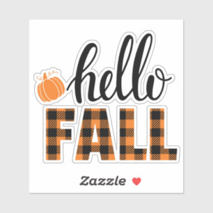 Hello Fall Sticker