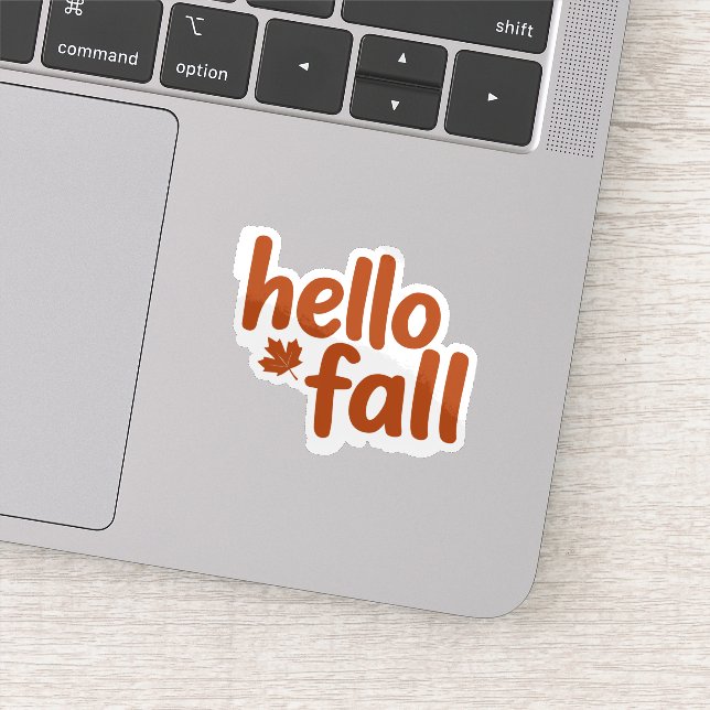 Hello Fall Sticker (Detail)