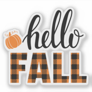 Hello Fall Sticker