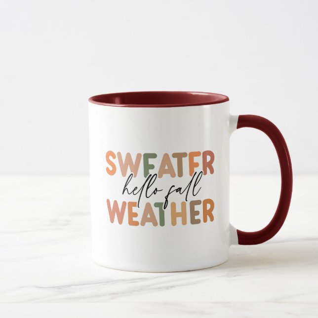 Hello Fall | Sweater Weather Mug (Right)