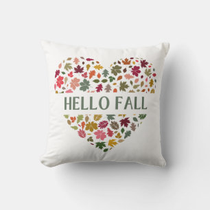 Hello Fall Throw Pillow