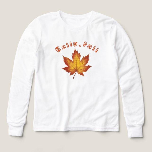 Hello Fall Tri-Blend Shirts (Design Front)