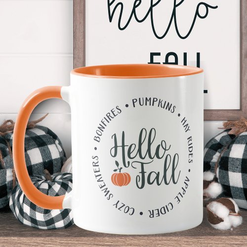 Hello Fall Two_Toned Mug