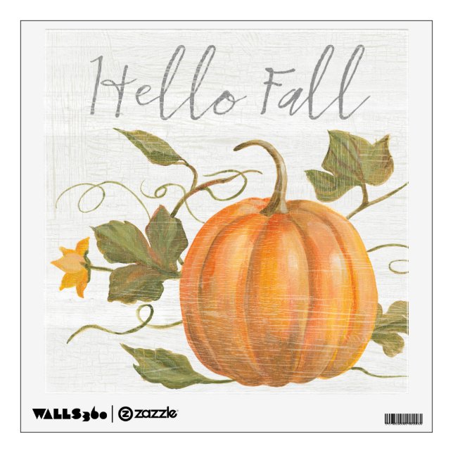 Hello Fall Wall Decal (Front)