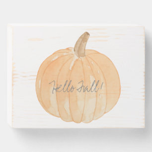 Hello Fall Wooden Box Sign