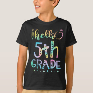 Hello Fifth Grade 5th Grade Back to School Teacher T-Shirt
