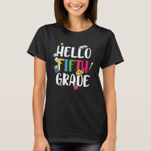 Hello Fifth Grade  Cute 5th Grade T-Shirt
