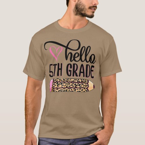 Hello Fifth Grade Team 5th Grade Back to School Te T_Shirt