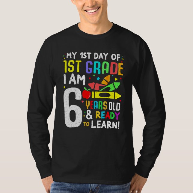 Hello First Day Of 1ST Grade  Back To School 2023  T-Shirt (Front)